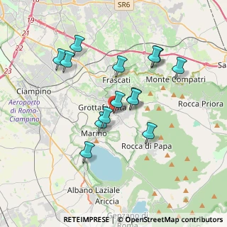 Mappa P.za Poggio Tulliano, 00046 Grottaferrata RM, Italia (3.50786)