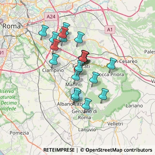 Mappa Via Bruno Buozzi, 00046 Grottaferrata RM, Italia (6.2715)