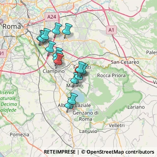 Mappa Via Bruno Buozzi, 00046 Grottaferrata RM, Italia (6.87467)