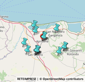 Mappa Via Bruno Buozzi, 71011 Apricena FG, Italia (11.07625)