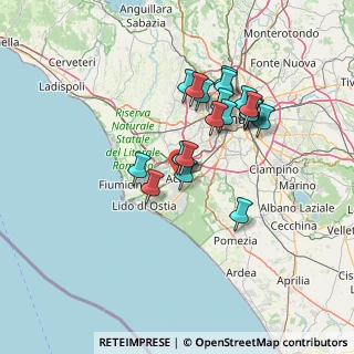 Mappa Via Angelo Zottoli, 00125 Roma RM, Italia (12.8845)