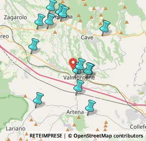 Mappa Largo Roma, 00038 Valmontone RM, Italia (4.25143)