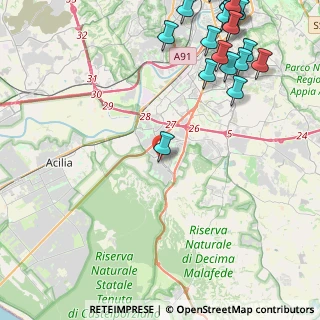 Mappa Via Elsa Merlini, 00128 Roma RM, Italia (6.9185)