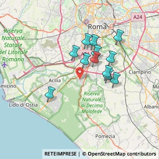 Mappa Via Elsa Merlini, 00128 Roma RM, Italia (6.51583)