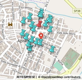 Mappa Via Cavour, 71011 Apricena FG, Italia (0.197)