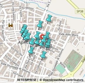 Mappa Via Cavour, 71011 Apricena FG, Italia (0.164)
