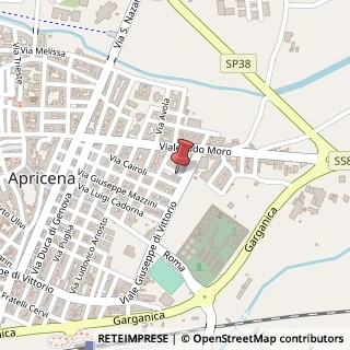 Mappa Via Filippo Brunelleschi, 5, 71011 Apricena FG, Italia, 71011 Apricena, Foggia (Puglia)