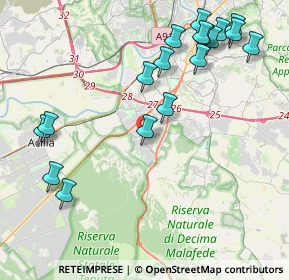 Mappa Viale degli Eroi di Cefalonia, 00128 Roma RM, Italia (5.21944)
