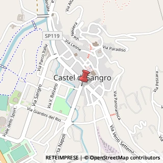 Mappa Via Porta Napoli, 5, 67031 Castel di Sangro, L'Aquila (Abruzzo)