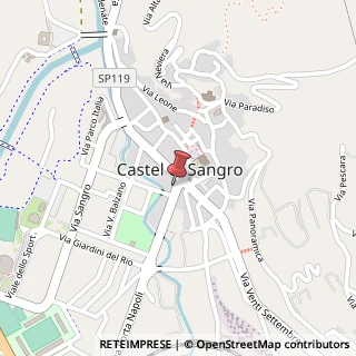 Mappa Via Porta Napoli, 20, 67031 Castel di Sangro, L'Aquila (Abruzzo)