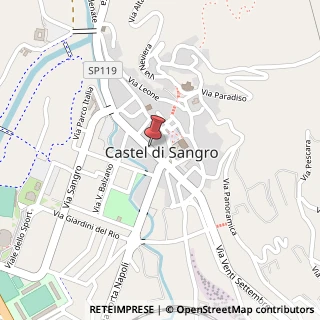 Mappa Via Umberto I,  17, 67031 Castel di Sangro, L'Aquila (Abruzzo)