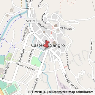 Mappa Via Porta Napoli, 22, 67031 Castel di Sangro, L'Aquila (Abruzzo)