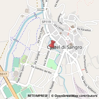 Mappa Via A. D'aquino, 1, 67031 Castel di Sangro, L'Aquila (Abruzzo)