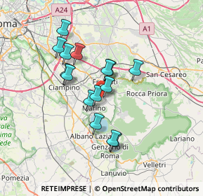 Mappa Via Filippo Corridoni, 00046 Grottaferrata RM, Italia (6.00133)