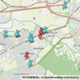Mappa Via Casal Bernocchi, 00125 Roma RM, Italia (2.21818)