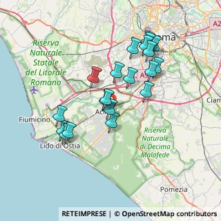 Mappa Via Casal Bernocchi, 00125 Roma RM, Italia (7.205)