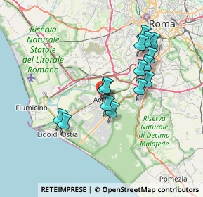 Mappa Via Antonio Alabanti, 00125 Roma RM, Italia (6.70067)