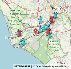 Mappa Via Antonio Alabanti, 00125 Roma RM, Italia (6.78133)