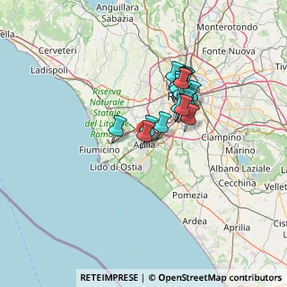Mappa Via Antonio Alabanti, 00125 Roma RM, Italia (11.0835)