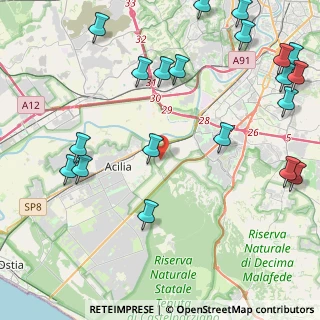 Mappa Via Giorgio de Lullo, 00125 Roma RM, Italia (6.2095)