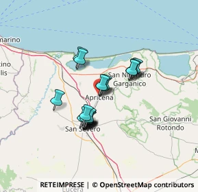 Mappa Via Pietro Micca, 71011 Apricena FG, Italia (10.423)