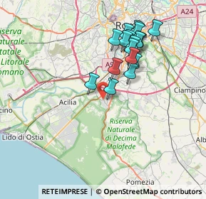 Mappa Via di Mezzocammino, 00128 Roma RM, Italia (7.16529)