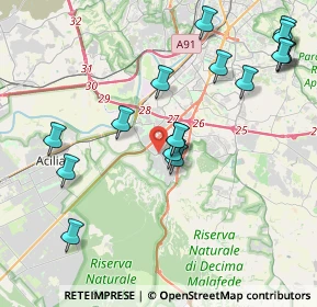 Mappa Via di Mezzocammino, 00128 Roma RM, Italia (4.78235)