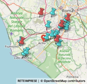 Mappa Via Viggiù, 00125 Roma RM, Italia (7.309)