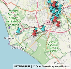 Mappa Via Viggiù, 00125 Roma RM, Italia (10.652)
