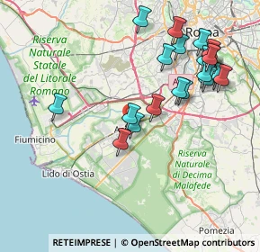 Mappa Via Viggiù, 00125 Roma RM, Italia (8.7755)