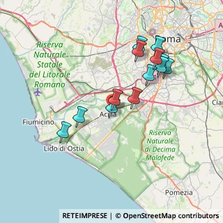 Mappa Via Viggiù, 00125 Roma RM, Italia (7.39385)