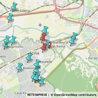 Mappa Via Padre Mariano da Torino, 00125 Roma RM, Italia (2.81684)