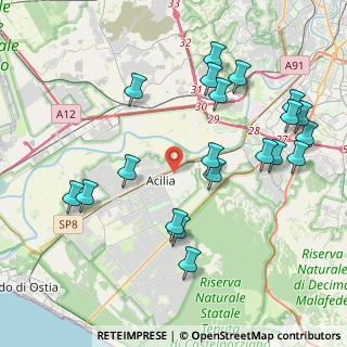 Mappa Via Fabiano Landi, 00125 Roma RM, Italia (4.8095)
