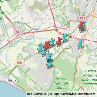 Mappa Via Fabiano Landi, 00125 Roma RM, Italia (3.48714)