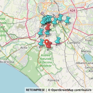 Mappa Via Greta Garbo, 00128 Roma RM, Italia (6.66143)