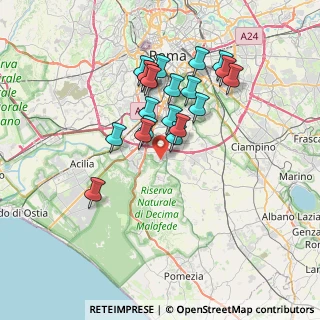 Mappa Via Greta Garbo, 00128 Roma RM, Italia (6.615)