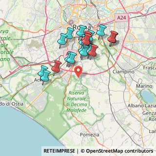 Mappa Via Greta Garbo, 00128 Roma RM, Italia (7.0345)
