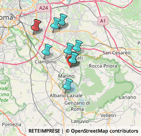 Mappa Via San Giovanni Bosco, 00046 Grottaferrata RM, Italia (6.30364)