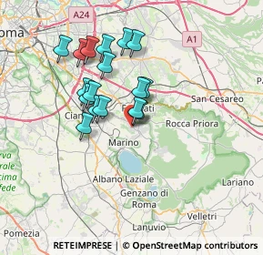 Mappa Via San Giovanni Bosco, 00046 Grottaferrata RM, Italia (6.24412)