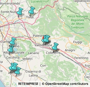 Mappa Via Colle Cannetaccia, 00038 Valmontone RM, Italia (19.58462)