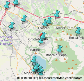 Mappa Via Colle delle Ginestre, 00046 Grottaferrata RM, Italia (5.9475)