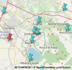 Mappa Via Colle delle Ginestre, 00046 Grottaferrata RM, Italia (5.41455)