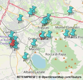 Mappa Via Colle delle Ginestre, 00046 Grottaferrata RM, Italia (4.59778)