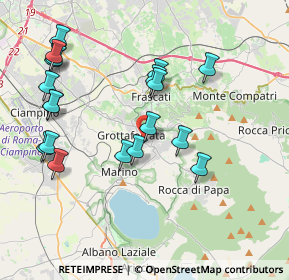 Mappa Via Colle delle Ginestre, 00046 Grottaferrata RM, Italia (4.42316)