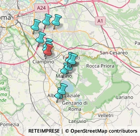 Mappa Via Colle delle Ginestre, 00046 Grottaferrata RM, Italia (6.33154)