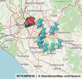 Mappa Via Colle delle Ginestre, 00046 Grottaferrata RM, Italia (11.4345)