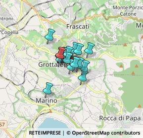 Mappa Via Colle delle Ginestre, 00046 Grottaferrata RM, Italia (0.814)