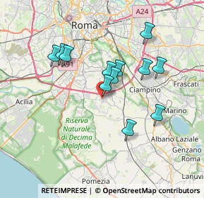 Mappa Via Antonio Zanoni, 00134 Roma RM, Italia (6.60167)