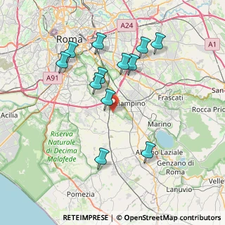 Mappa Via Tor di Sasso, 00134 Roma RM, Italia (7.83583)