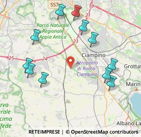 Mappa Via Tor di Sasso, 00134 Fioranello RM, Italia (4.79818)